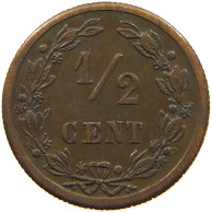 NETHERLANDS 1/2 CENT 1901 #c001 0235 - 0.5 Cent