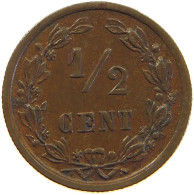 NETHERLANDS 1/2 CENT 1900 #c045 0101 - 0.5 Centavos