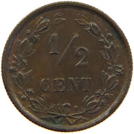 NETHERLANDS 1/2 CENT 1891 #c019 0439 - 0.5 Cent