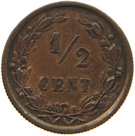 NETHERLANDS 1/2 CENT 1885 #c084 0471 - 1849-1890 : Willem III