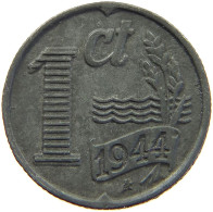 NETHERLANDS 1 CENT 1944 #a006 0755 - 1 Centavos