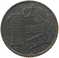 NETHERLANDS 1 CENT 1943 #a006 0621 - 1 Centavos