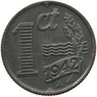 NETHERLANDS 1 CENT 1942 TOP #s071 0461 - 1 Centavos