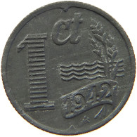 NETHERLANDS 1 CENT 1942 TOP #a006 0605 - 1 Cent