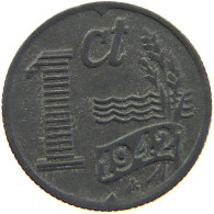 NETHERLANDS 1 CENT 1942 #c066 0309 - 1 Centavos