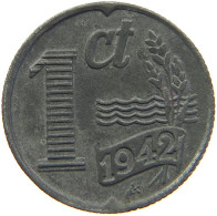 NETHERLANDS 1 CENT 1942 #c029 0291 - 1 Centavos