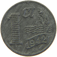 NETHERLANDS 1 CENT 1942 #c066 0313 - 1 Centavos