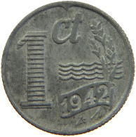NETHERLANDS 1 CENT 1942 #c066 0303 - 1 Centavos