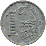 NETHERLANDS 1 CENT 1942 #a086 0289 - 1 Centavos