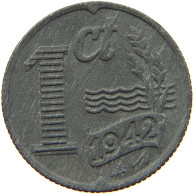 NETHERLANDS 1 CENT 1942 #a086 0297 - 1 Cent