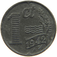 NETHERLANDS 1 CENT 1942 #c017 0121 - 1 Centavos