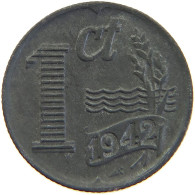 NETHERLANDS 1 CENT 1942 #a068 0467 - 1 Cent