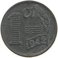 NETHERLANDS 1 CENT 1942 #a068 0467 - 1 Centavos