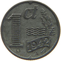 NETHERLANDS 1 CENT 1942 #a006 0599 - 1 Centavos