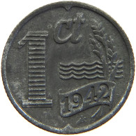 NETHERLANDS 1 CENT 1942 #a006 0753 - 1 Centavos