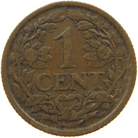 NETHERLANDS 1 CENT 1917 #a013 0403 - 1 Centavos