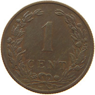 NETHERLANDS 1 CENT 1901 #a013 0207 - 1 Centavos