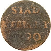 NETHERLANDS DUIT 1790 UTRECHT #s044 0355 - Provincial Coinage