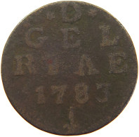 NETHERLANDS DUIT 1783 GELDERLAND #s018 0307 - Monedas Provinciales