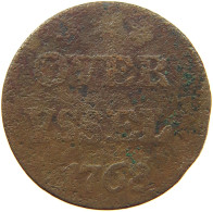 NETHERLANDS DUIT 1768 OVERYSSEL #c062 0141 - Provincial Coinage