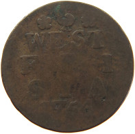 NETHERLANDS DUIT 1754 WEST FRIESLAND #s018 0413 - Monedas Provinciales