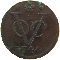 NETHERLANDS DUIT 1744 HOLLAND #a066 0539 - Provincial Coinage