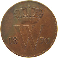 NETHERLANDS CENT 1870 #s012 0233 - 1849-1890 : Willem III