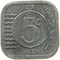 NETHERLANDS 5 CENTS 1941 #c020 0425 - 5 Cent