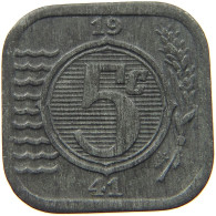 NETHERLANDS 5 CENTS 1941 #a045 0049 - 5 Cent