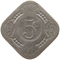 NETHERLANDS 5 CENTS 1939 #a073 0311 - 5 Cent