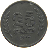 NETHERLANDS 25 CENTS 1941 #c067 0047 - 25 Centavos