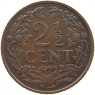 NETHERLANDS 2 1/2 CENTS 1929 #c052 0507 - 2.5 Centavos