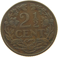 NETHERLANDS 2 1/2 CENTS 1913 #a085 0121 - 2.5 Centavos