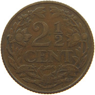 NETHERLANDS 2 1/2 CENTS 1915 #a085 0137 - 2.5 Centavos