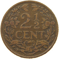 NETHERLANDS 2 1/2 CENTS 1916 #a011 0551 - 2.5 Centavos