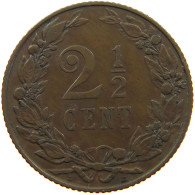 NETHERLANDS 2 1/2 CENTS 1906 #a085 0127 - 2.5 Cent