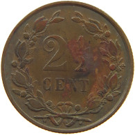 NETHERLANDS 2 1/2 CENTS 1890 #a085 0147 - 1849-1890 : Willem III