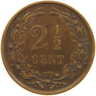 NETHERLANDS 2 1/2 CENTS 1890 #c063 0565 - 1849-1890 : Willem III