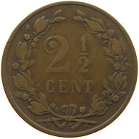 NETHERLANDS 2 1/2 CENTS 1880 #a085 0099 - 1849-1890 : Willem III