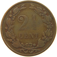NETHERLANDS 2 1/2 CENTS 1880 #a011 0573 - 1849-1890 : Willem III