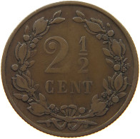 NETHERLANDS 2 1/2 CENTS 1877 #a011 0567 - 1849-1890 : Willem III