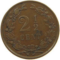 NETHERLANDS 2 1/2 CENTS 1877 #s076 0237 - 1849-1890 : Willem III