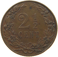 NETHERLANDS 2 1/2 CENT 1906 #a011 0017 - 2.5 Centavos