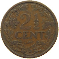 NETHERLANDS 2 1/2 CENT 1912 #a011 0069 - 2.5 Centavos