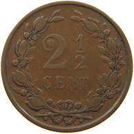 NETHERLANDS 2 1/2 CENT 1890 #a011 0033 - 1849-1890 : Willem III