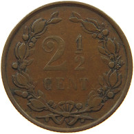 NETHERLANDS 2 1/2 CENT 1886 #a011 0027 - 1849-1890 : Willem III