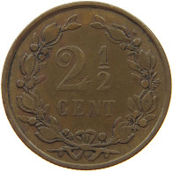 NETHERLANDS 2 1/2 CENT 1886 #a011 0039 - 1849-1890 : Willem III