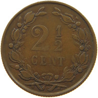 NETHERLANDS 2 1/2 CENT 1881 #c010 0095 - 1849-1890 : Willem III