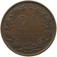 NETHERLANDS 2 1/2 CENT 1881 #a011 0059 - 1849-1890 : Willem III