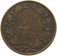 NETHERLANDS 2 1/2 CENT 1877 #a011 0047 - 1849-1890 : Willem III
